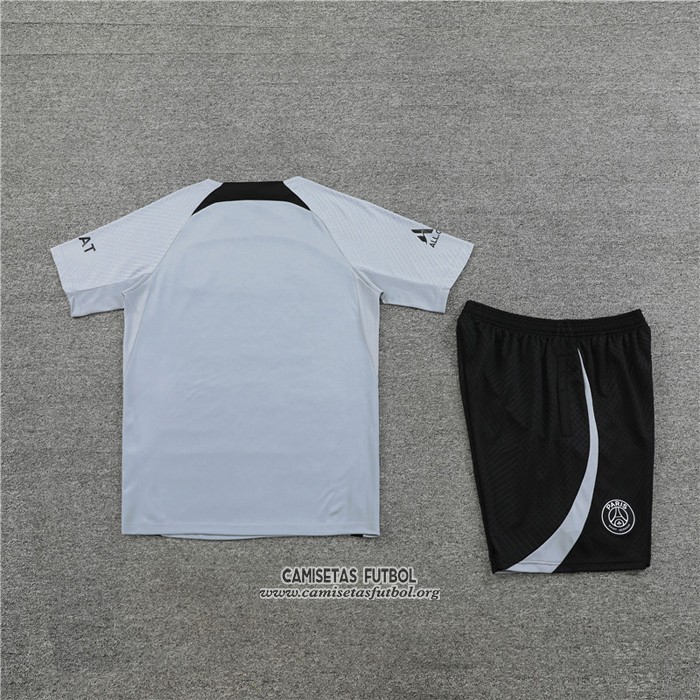 Chandal del Paris Saint-Germain Jordan Manga Corta 2022/2023 Gris - Pantalon Corto